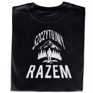 Koszulka „Szczytujmy Razem” – Dla Miłośników Gór i Dobrego Humoru