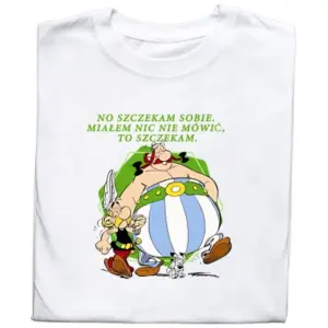 Koszulka z Nadrukiem Asterix i Obelix – Klasyka Komiksu, Śmieszny Prezent dla Fana