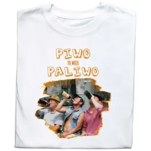 Koszulka z Nadrukiem Ranczo – Piwo To Moje Paliwo