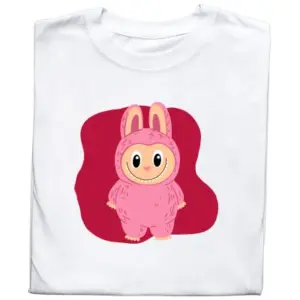 Koszulka z Nadrukiem Labubu – Urocza Koszulka z Postacią z The Monsters