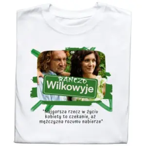 Koszulka z Nadrukiem „Ranczo Wilkowyje” – Śmieszna Koszulka