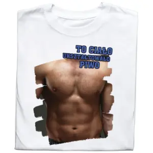 Koszulka z Nadrukiem Śmieszny Napis Piwo Prezent dla PiwoLuba