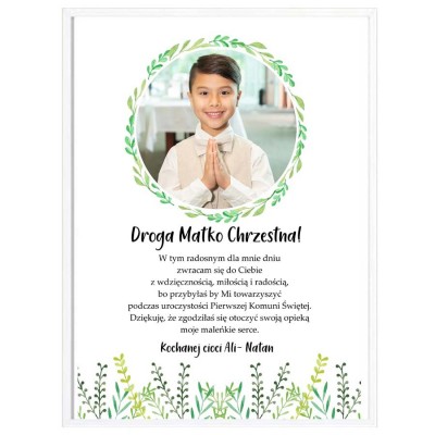 Komunia Święta- Podziękowanie Matce Chrzestnej