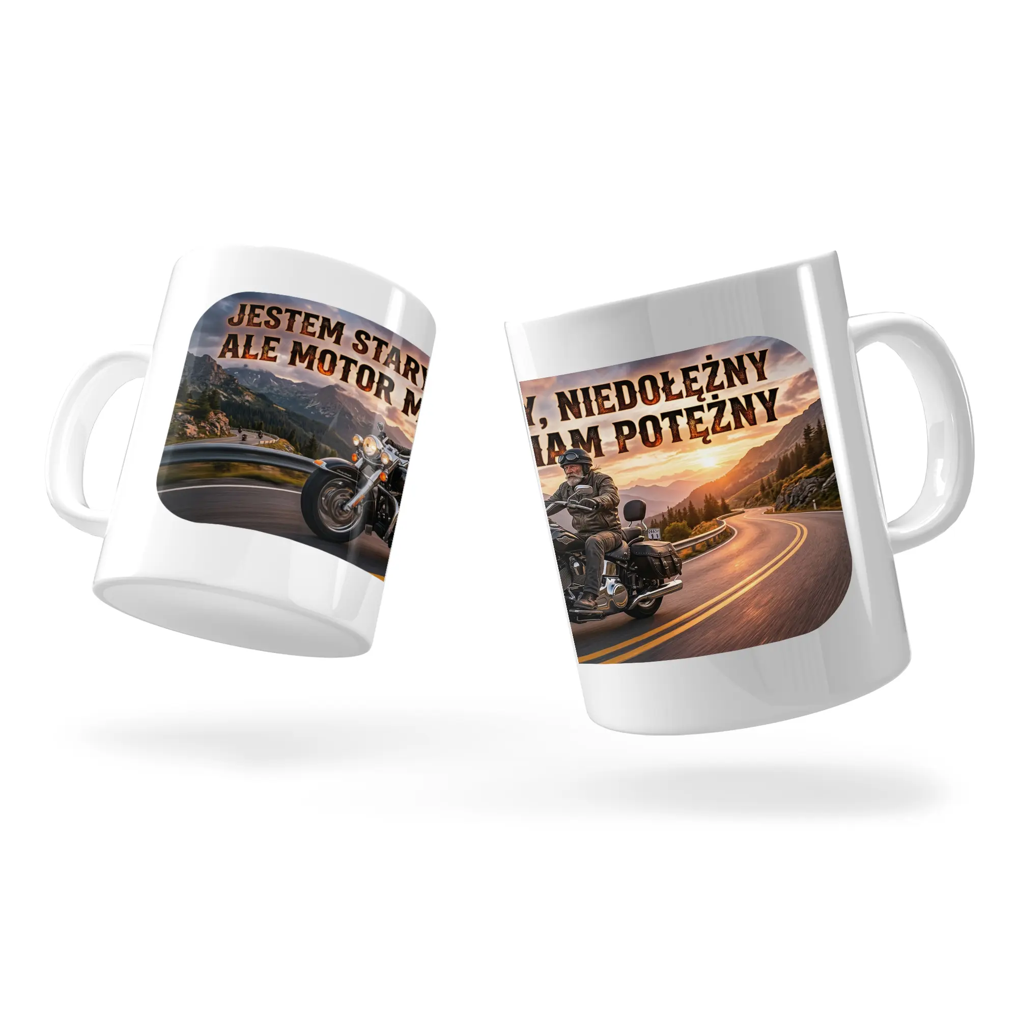 Kubek Motor – kubek z nadrukiem, idealny prezent dla fana motoryzacji - obrazek 2