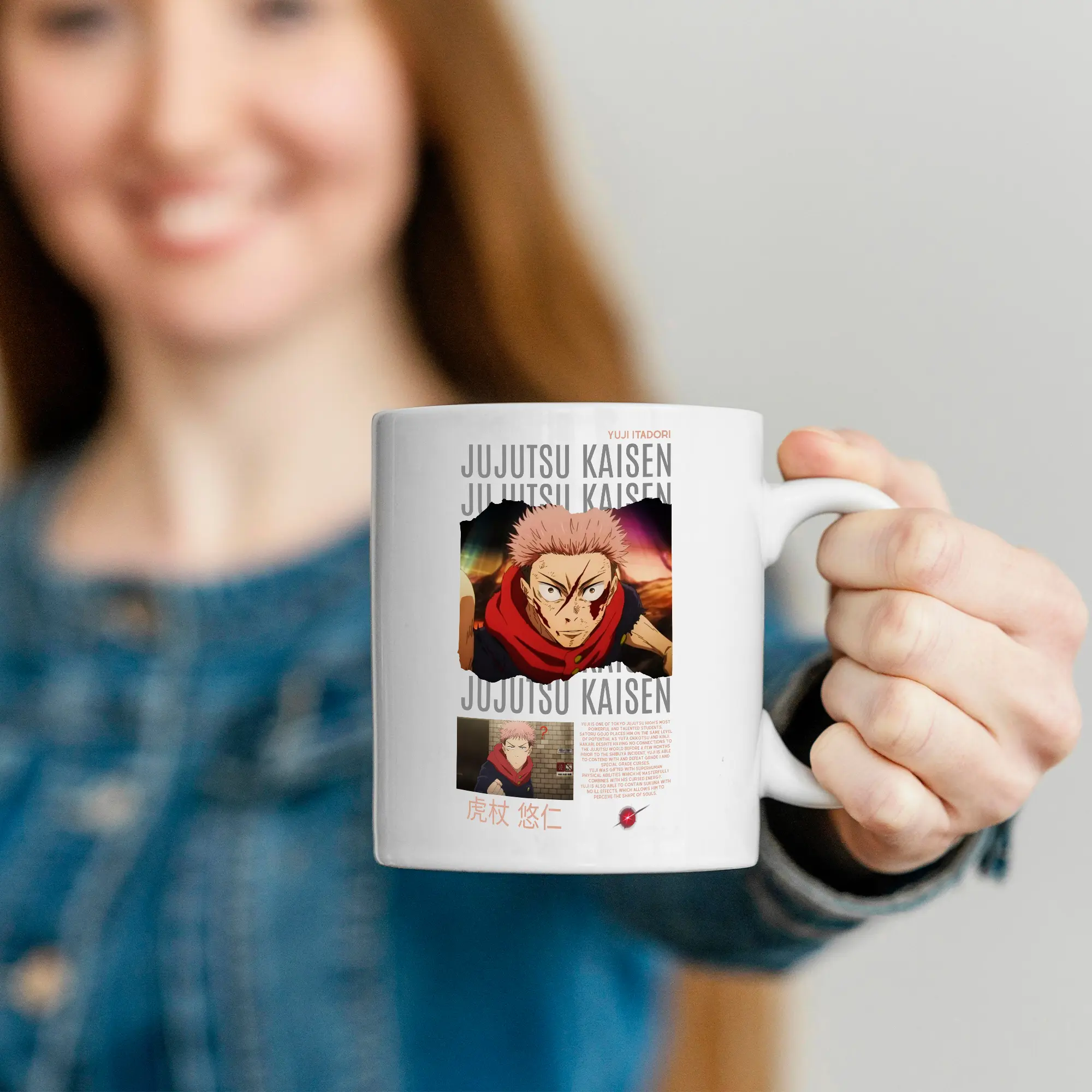 Kubek Yuji Itadori – kubek z nadrukiem, idealny prezent dla fana anime - obrazek 4
