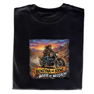 Koszulka Motor Potężny – t-shirt dla fana motoryzacji, mocny prezent