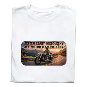 Koszulka Motor – t-shirt dla fana motoryzacji, idealny prezent
