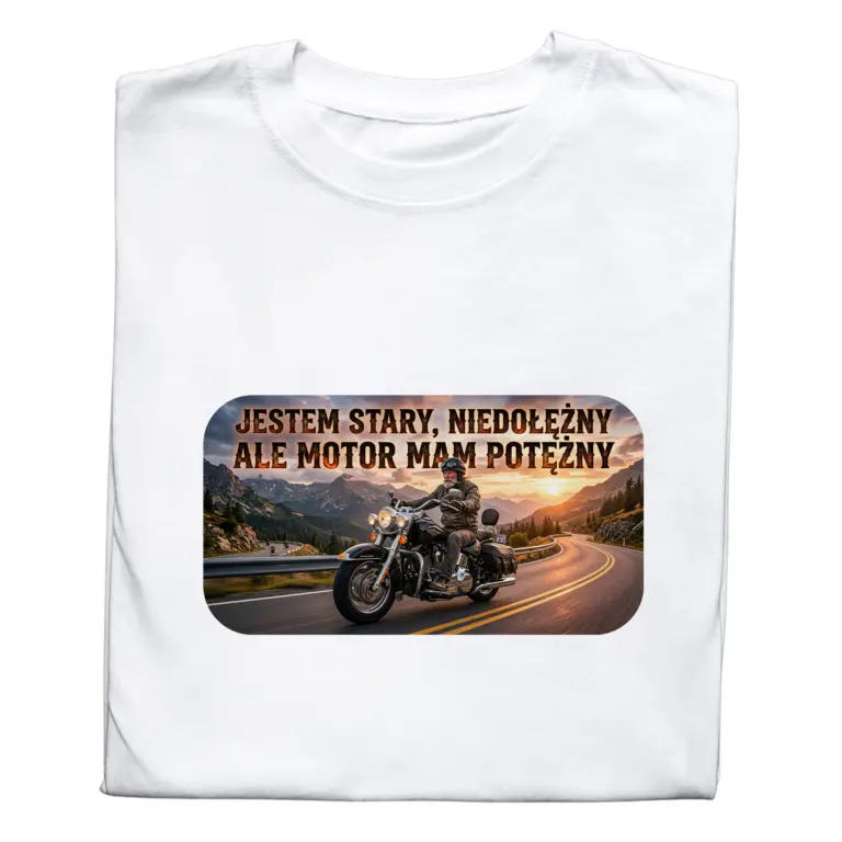 Koszulka Motor – t-shirt dla fana motoryzacji, idealny prezent