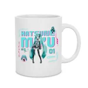 Kubek Hatsune Miku – kubek z nadrukiem, idealny prezent dla fana anime
