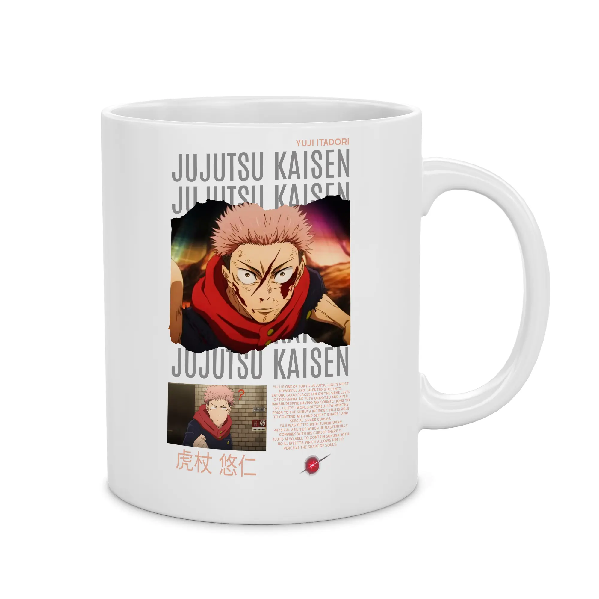 Kubek Yuji Itadori – kubek z nadrukiem, idealny prezent dla fana anime