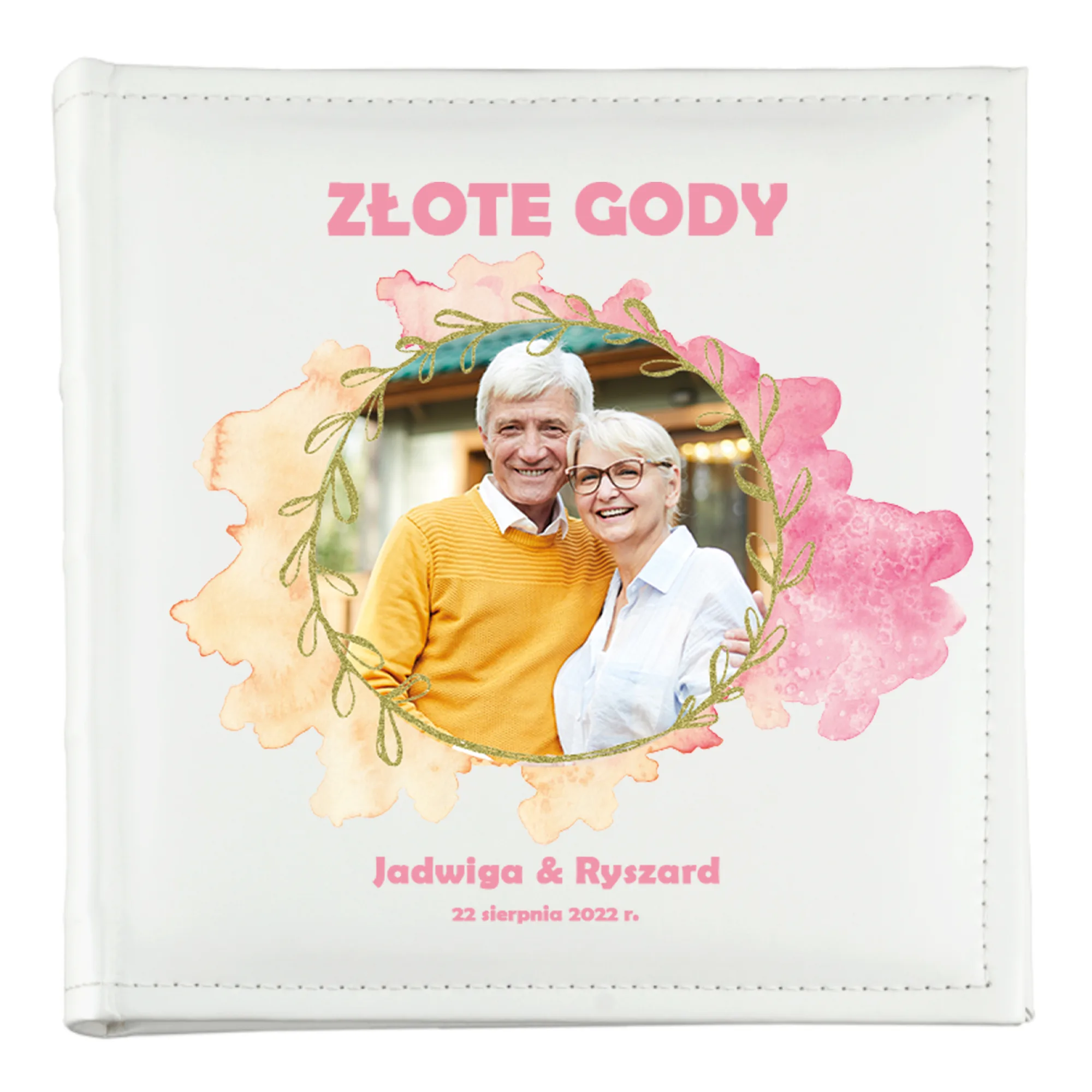Personalizowany Album na Rocznicę Ślubu ze Zdjęciem, Imionami i Datą