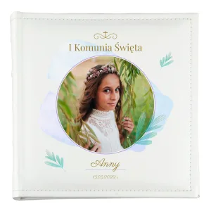 Personalizowany album na zdjęcia – pamiątka I Komunii Świętej