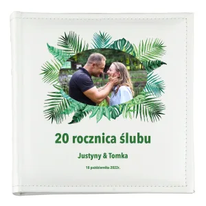 Personalizowany Album na Rocznicę Ślubu ze Zdjęciem, Imionami i Datą