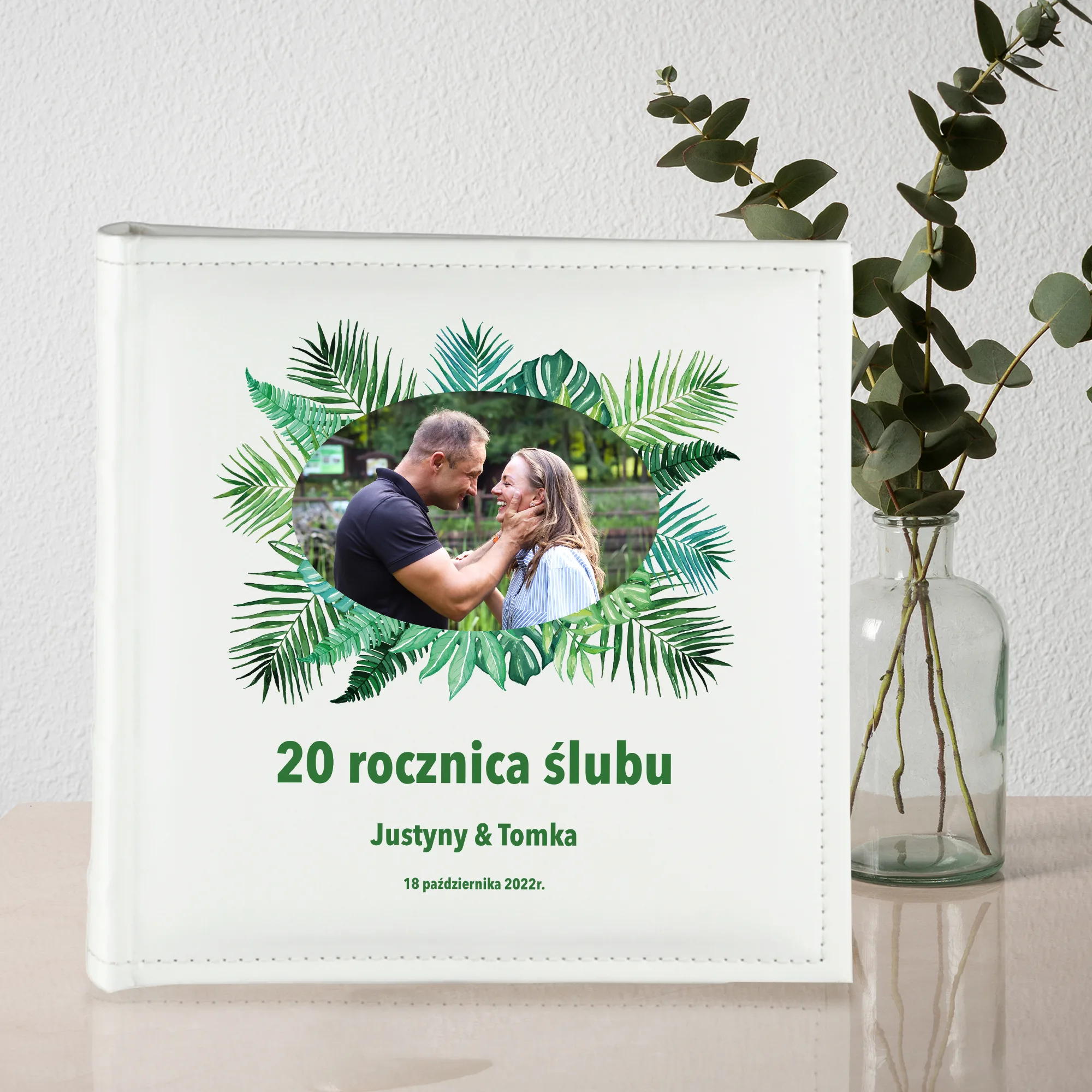 Personalizowany Album na Rocznicę Ślubu ze Zdjęciem, Imionami i Datą - obrazek 4
