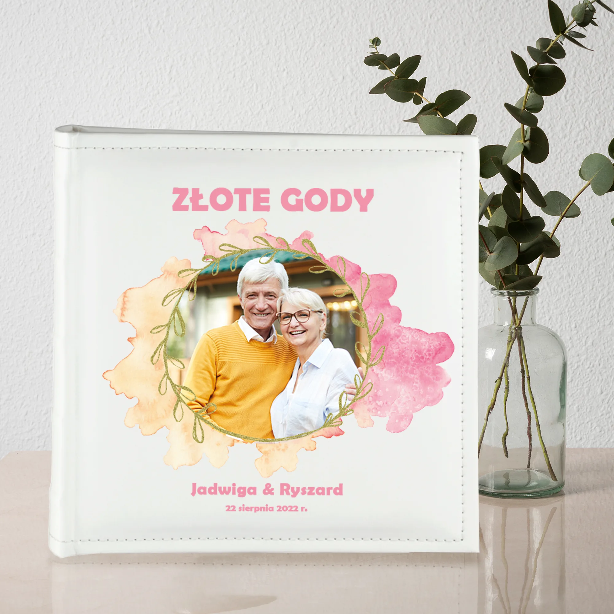 Personalizowany Album na Rocznicę Ślubu ze Zdjęciem, Imionami i Datą - obrazek 2