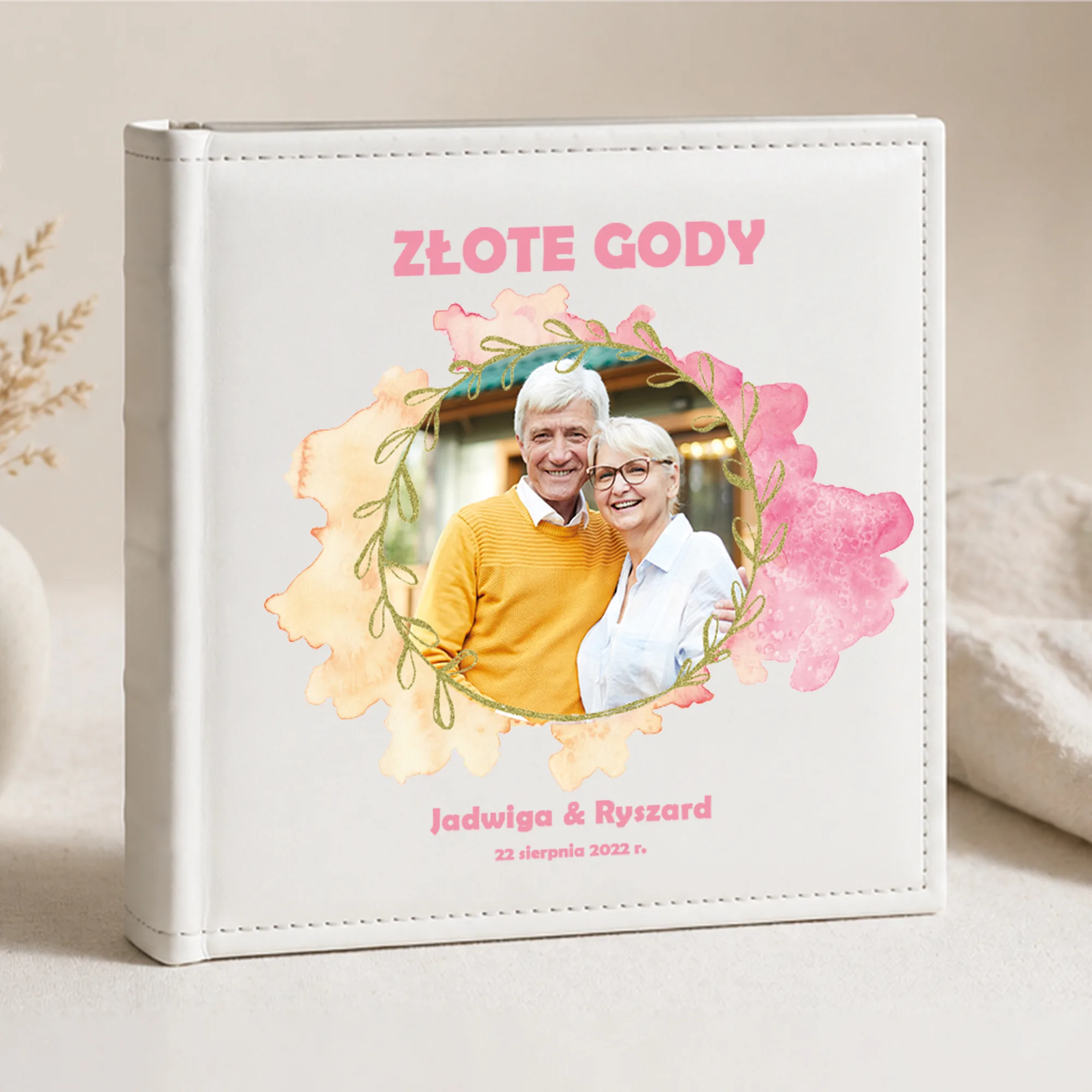 Personalizowany Album na Rocznicę Ślubu ze Zdjęciem, Imionami i Datą - obrazek 3