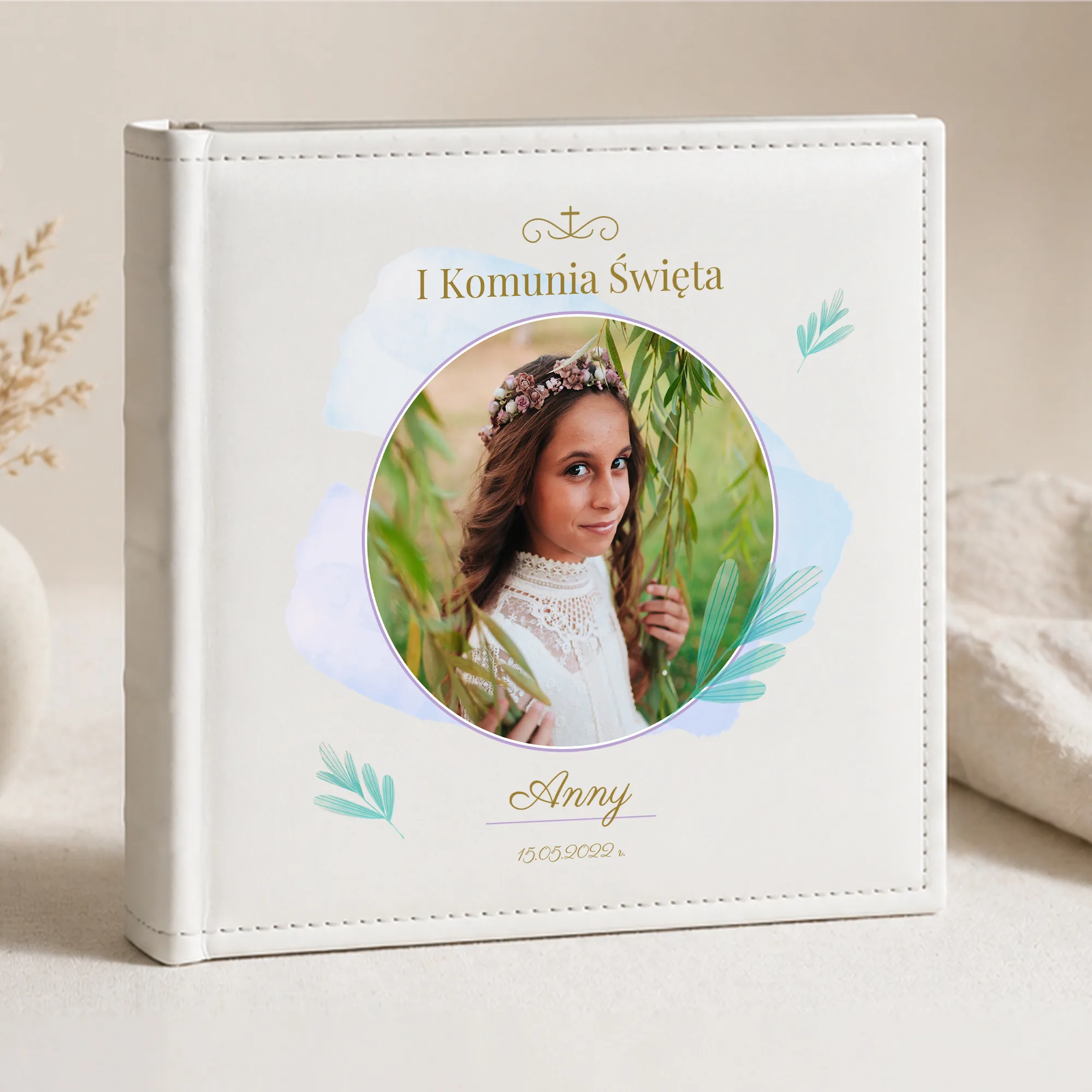 Personalizowany album na zdjęcia – pamiątka I Komunii Świętej - obrazek 3