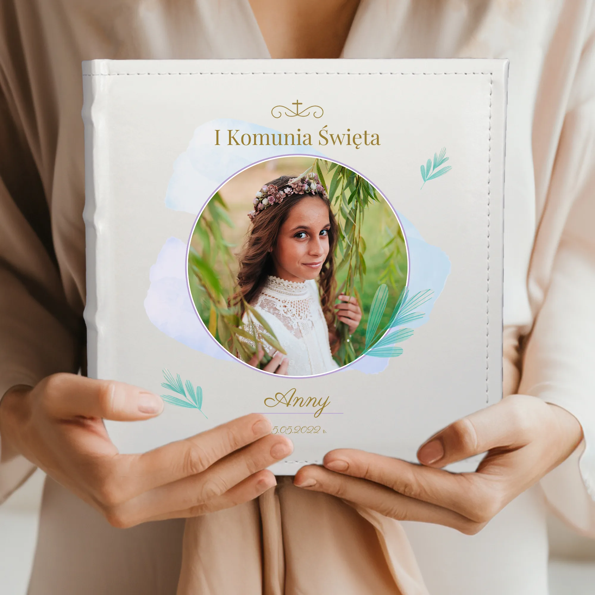Personalizowany album na zdjęcia – pamiątka I Komunii Świętej - obrazek 4