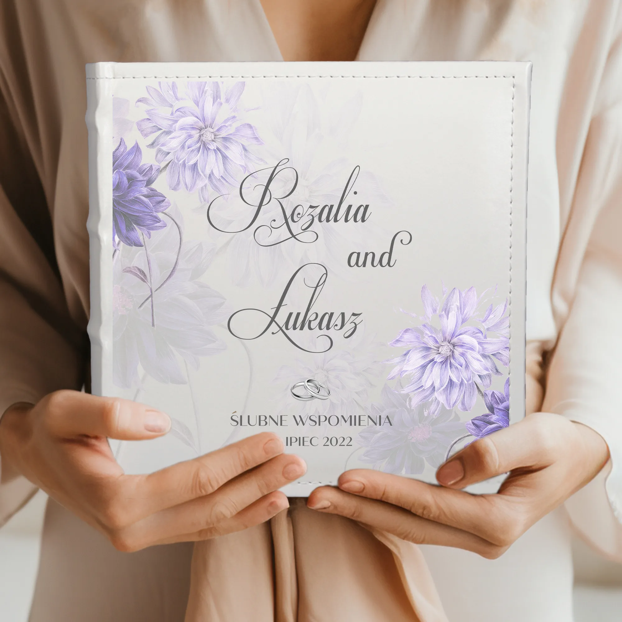 Elegancki Album na Zdjęcia Ślubne – Personalizowany Prezent Ślubny - obrazek 4