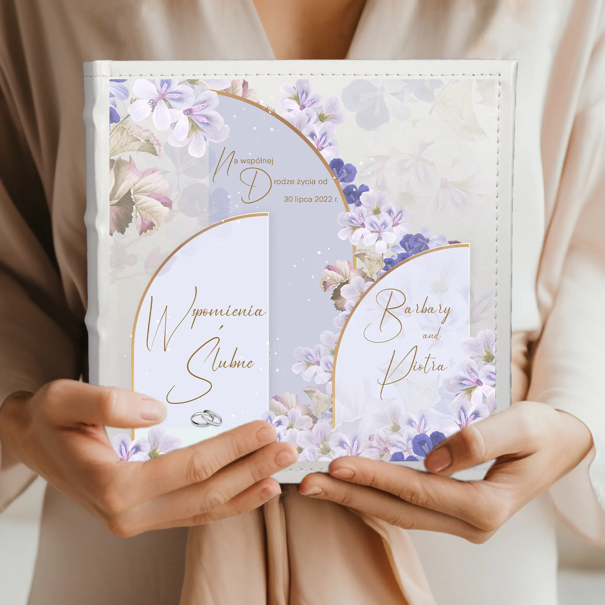 Personalizowany Album na Zdjęcia 10x15 – Pamiątka Ślubu dla Pary Młodej - obrazek 5