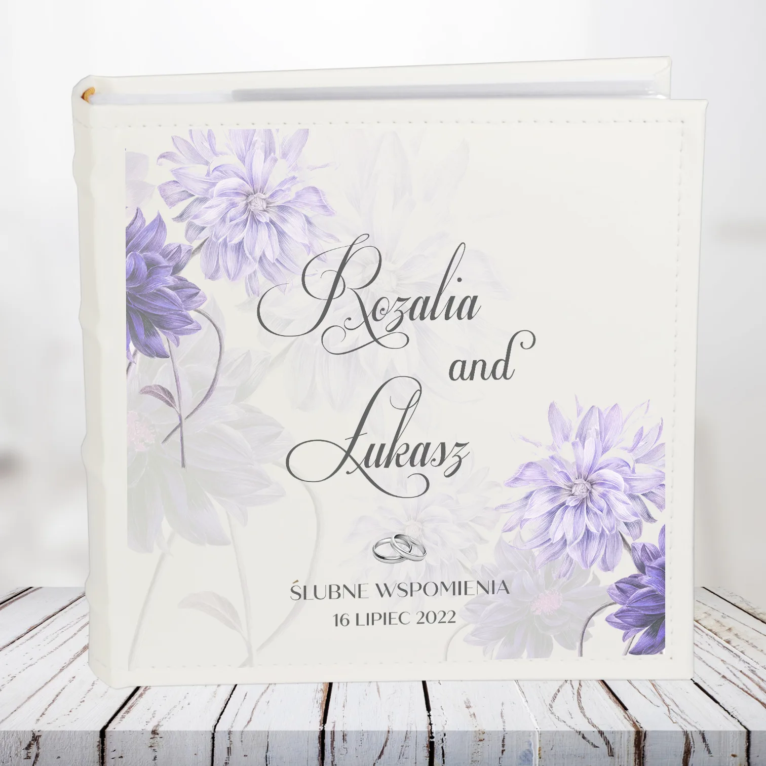 Elegancki Album na Zdjęcia Ślubne – Personalizowany Prezent Ślubny - obrazek 6