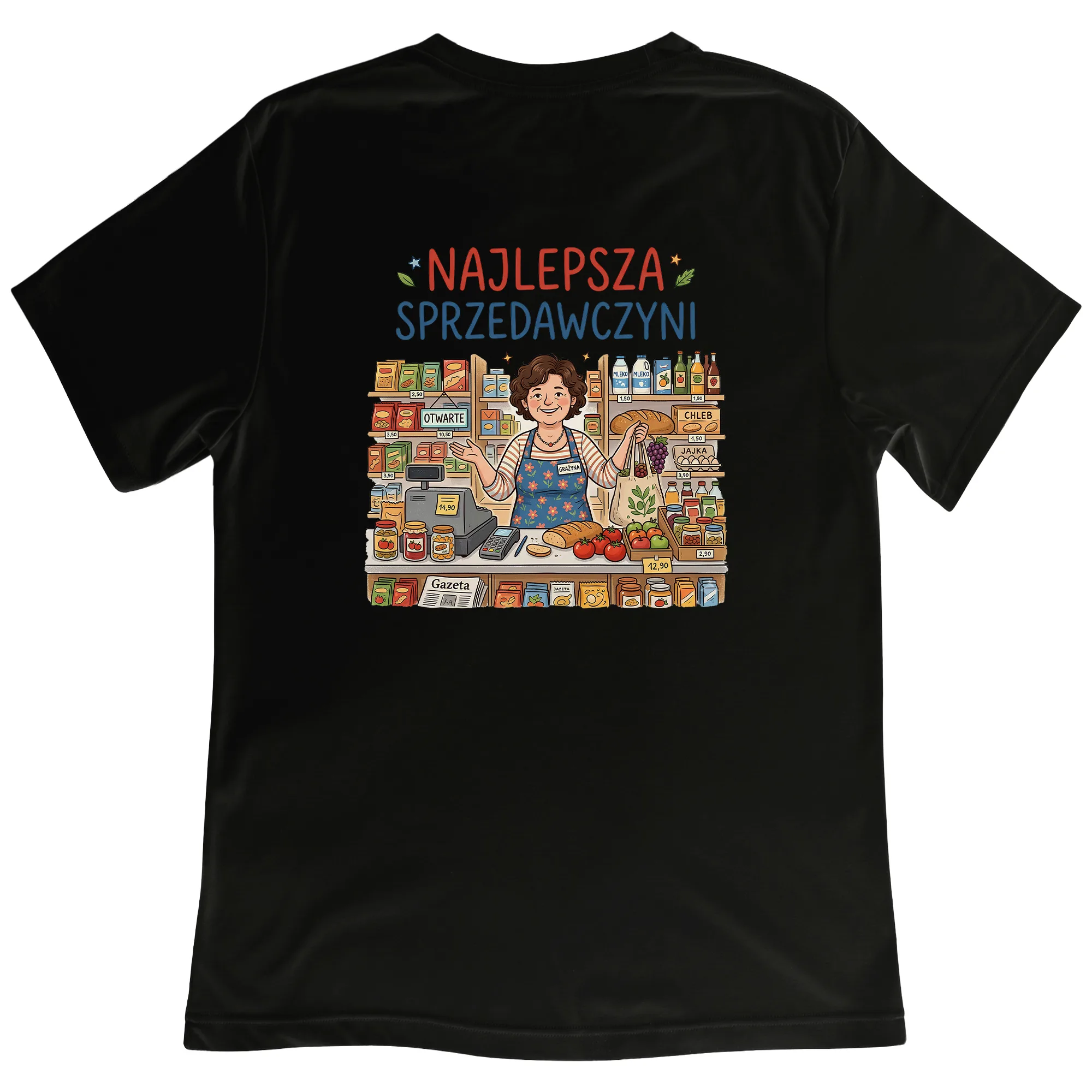 Koszulka Z Nadrukiem „Najlepsza Sprzedawczyni” - obrazek 2