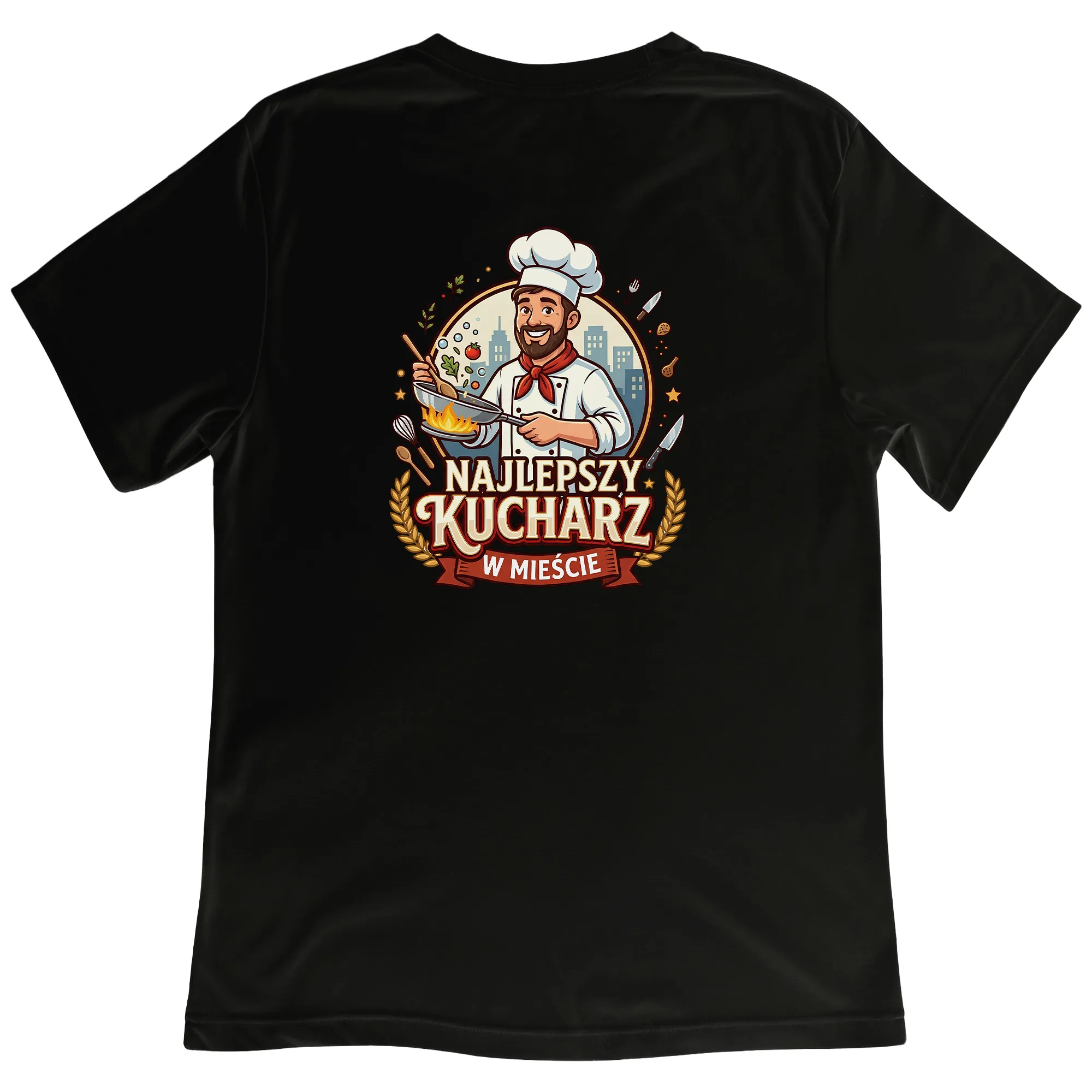 Koszulka z nadrukiem „Najlepszy Kucharz” - obrazek 2