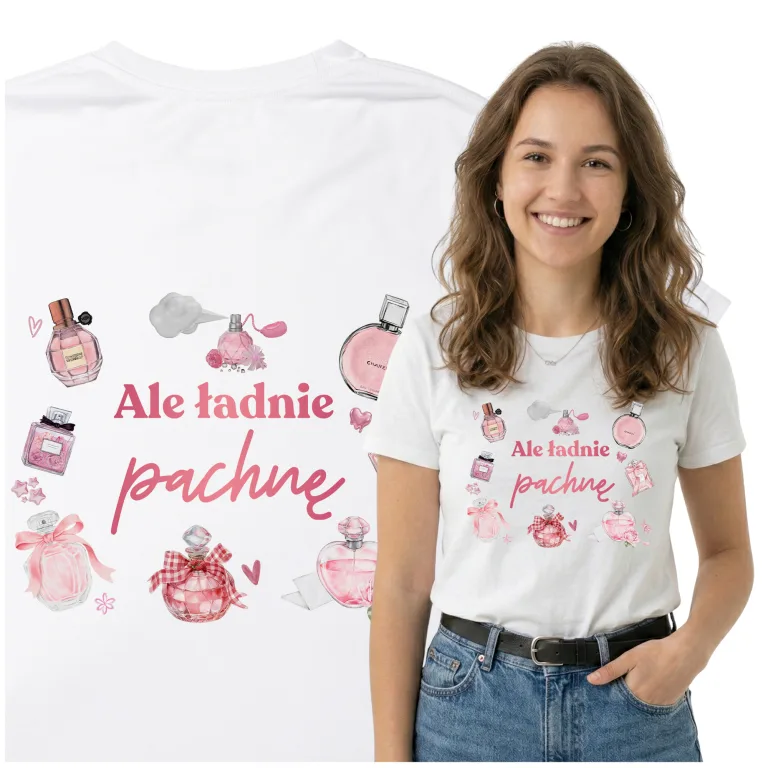 Koszulka Fan Perfum z Nadrukiem – Śmieszny Prezent dla Miłośnika Perfum