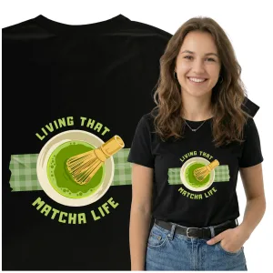 Koszulka z Nadrukiem Matcha Fan – T-Shirt dla Miłośnika Matchy, Prezent dla Fanki Matchy