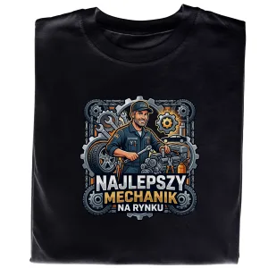 Koszulka z nadrukiem „Najlepszy Mechanik”