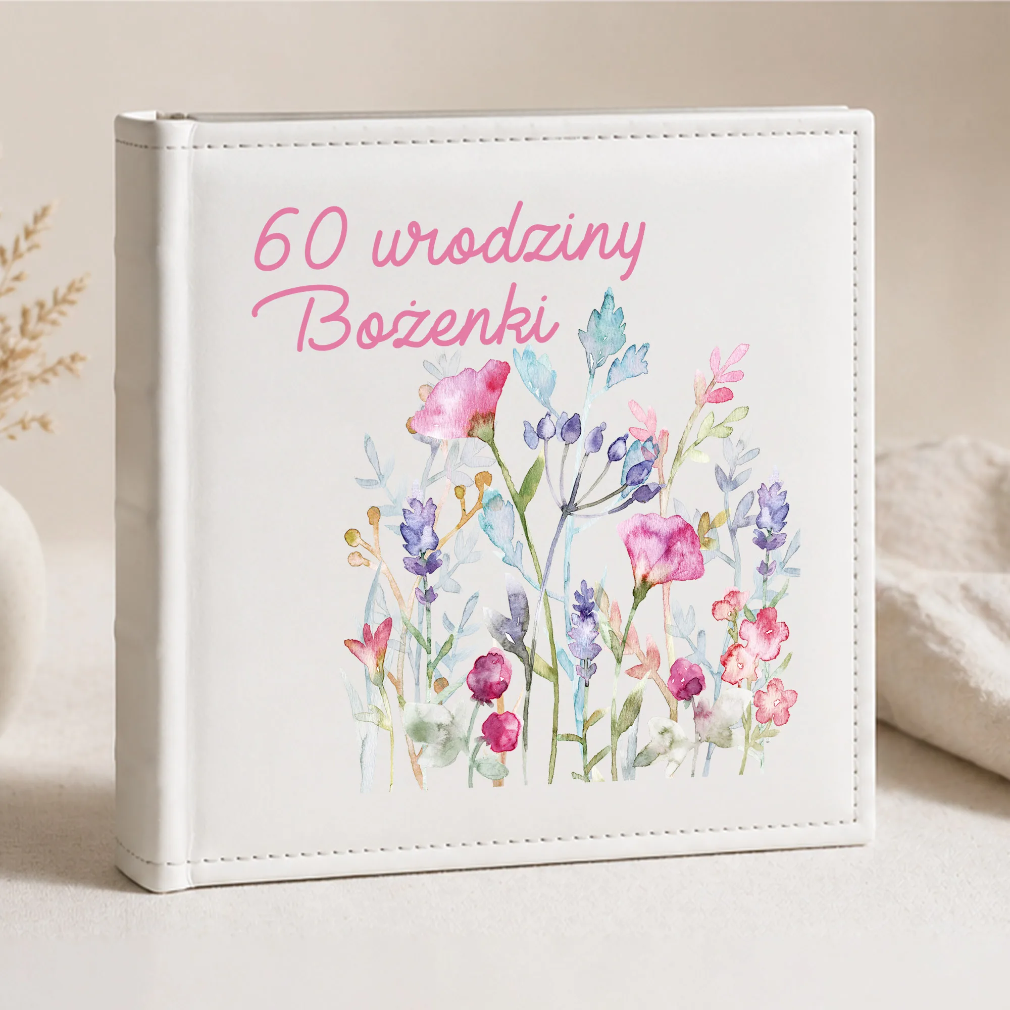 Album na Zdjęcia na 60 Urodziny – Personalizowany z Imieniem - obrazek 3