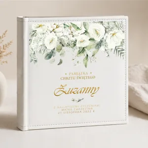 Personalizowany Album na Chrzest Święty | Pamiątka Chrztu dla Dziewczynki i Chłopca