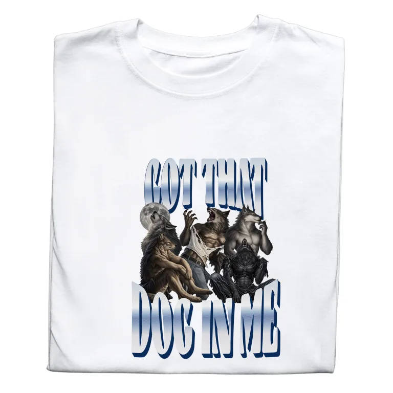 Koszulka z Nadrukiem „Got That Dog In Me” Meme – Śmieszna Koszulka