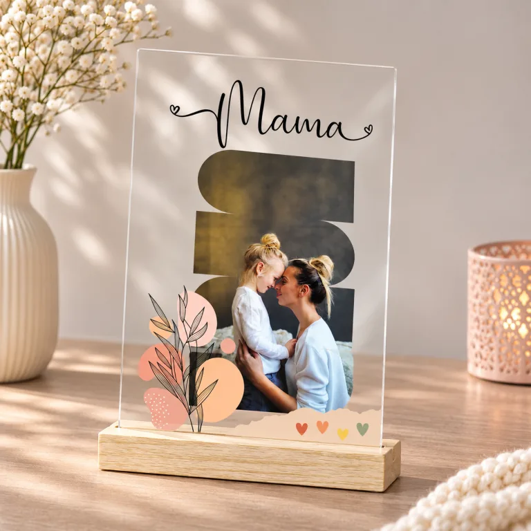 Statuetka „Mama” ze Zdjęciem – Personalizowany Prezent dla Mamy