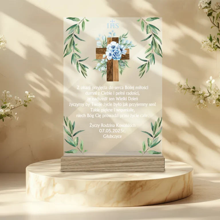 Statuetka Pamiątka Pierwszej Komunii Świętej – Personalizowany Prezent